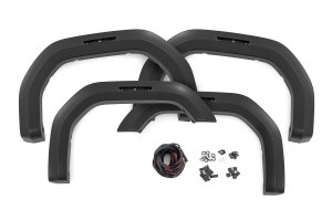 GMC Sierra 3500 HD Fender Flares - Rough Country - Sport - Flat Black - '20-'25
